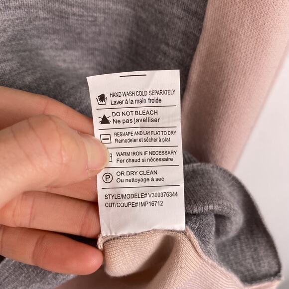 VINCE Colorblock Wool Blend Sweater XS - Picture 5 of 6